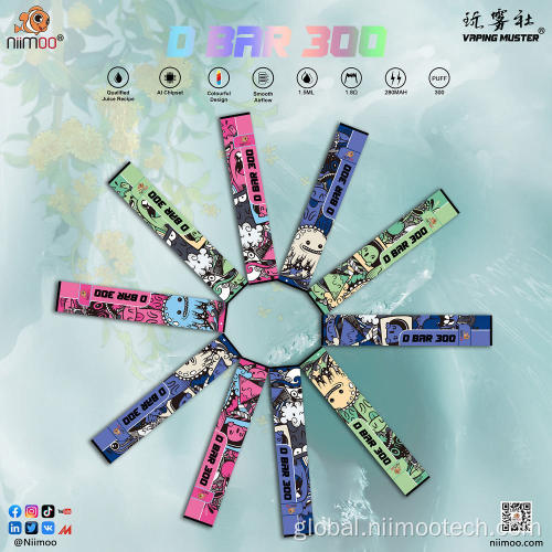 Disposable Stick Pod Vape Kit D Bar Vape 300Puffs Supplier